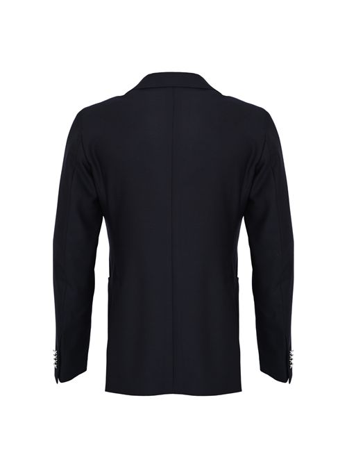 Giacca monopetto in lana vergine Navy Tagliatore | 1SMC22K 150155 B3198387